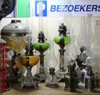 Lot van 10 petroleumlampen met extra glazen., Antiek en Kunst, Antiek | Verlichting, Ophalen