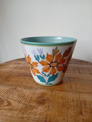 Bloempot – cache potte – Flora Plateel Gouda Holland beschikbaar voor biedingen