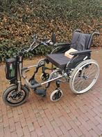 Elektrische handbike triride 5de wiel met invacare rolstoel, Ophalen of Verzenden, Zo goed als nieuw, Handbewogen rolstoel