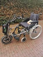 Elektrische handbike triride 5de wiel met invacare rolstoel, Diversen, Rolstoelen, Ophalen of Verzenden, Zo goed als nieuw, Handbewogen rolstoel