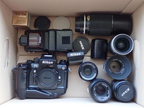 Nikon F4 + toebehoren, Audio, Tv en Foto, Fotocamera's Analoog, Gebruikt, Nikon, Ophalen