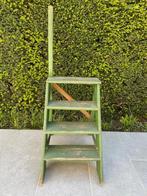 Massief houten opstap trapje - VINTAGE - RETRO, Ophalen