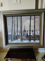 dorp in de winter van Ralph Deschout, Ophalen