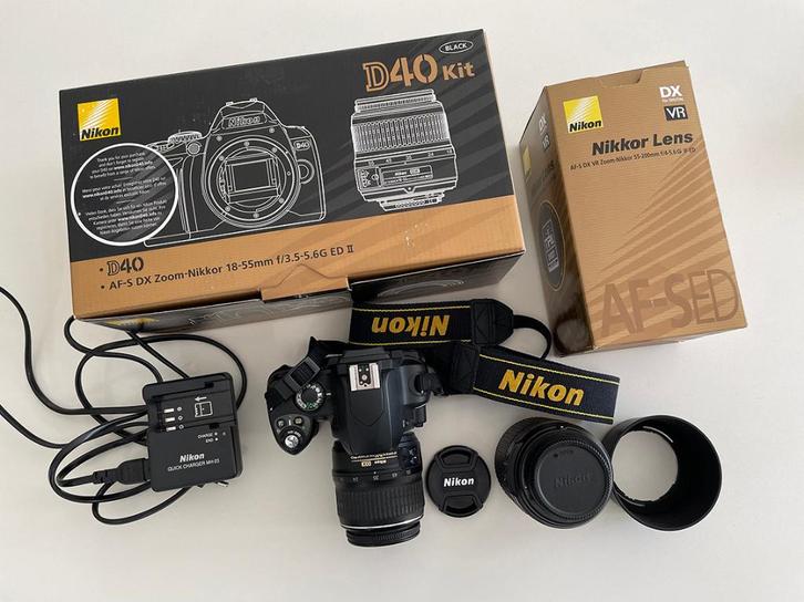 Nikon D40, Audio, Tv en Foto, Fotocamera's Digitaal, Gebruikt, Spiegelreflex, Nikon, Ophalen
