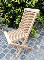 NIEUW Teak Stoel., Tuin en Terras, Tuinstoelen, Ophalen of Verzenden, Nieuw, Teakhout, Inklapbaar