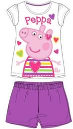 Peppa Pig Shortama Paars - Maat 110 - 116 - 122, Kinderen en Baby's, Kinderkleding | Maat 110, Nacht- of Onderkleding, Meisje