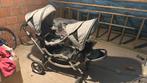 Zoom tweelingbuggy met adapters voor maxi cosi en regenhoes, Kinderen en Baby's, Kinderwagens en Combinaties, Ophalen, Gebruikt