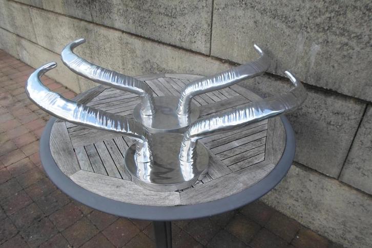 Pols Potten Buffel Horens Aluminium, Antiek en Kunst, Kunst | Designobjecten, Ophalen