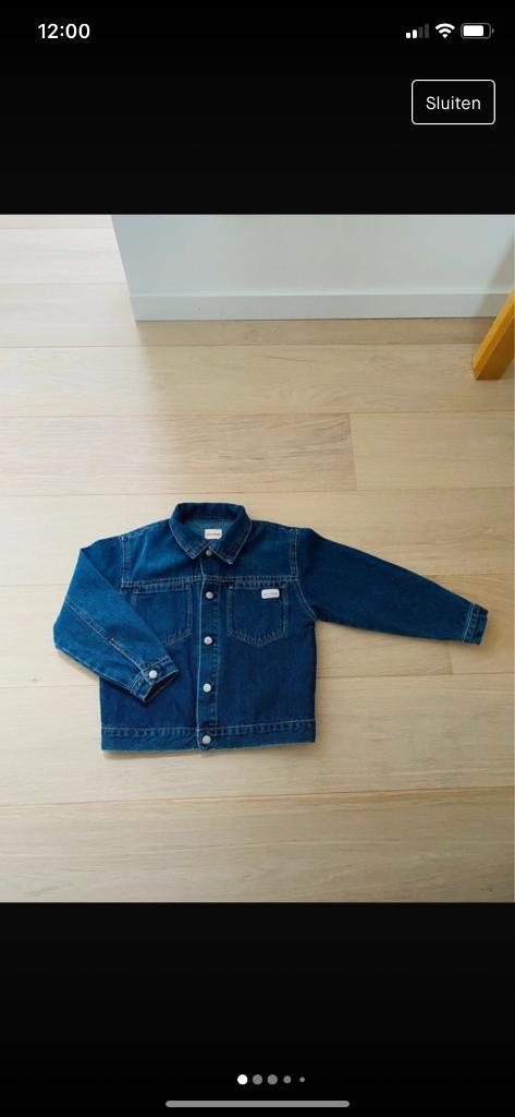 Filou & Friends jeans jasje unisex mt6, Kinderen en Baby's, Kinderkleding | Maat 116, Zo goed als nieuw, Jongen of Meisje, Jas