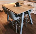 Eettafel + 4 stoelen, Huis en Inrichting, Tafels | Eettafels, Ophalen, 100 tot 150 cm, 50 tot 100 cm, Zo goed als nieuw