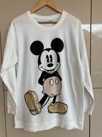 Maxi long sweatshirt Mickey H&M small, Kleding | Dames, H&M, Wit, Zo goed als nieuw, Maat 36 (S)