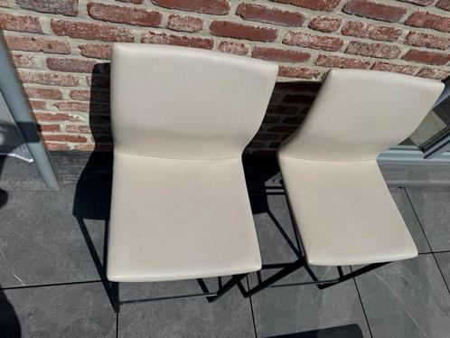 4 mooie leder barkrukken in mooie staat, Huis en Inrichting, Stoelen, Gebruikt, Leer, Ophalen