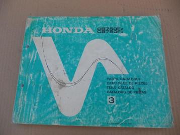 Honda CB 750 Kz Onderdelenboek Catalogue De Pieces  beschikbaar voor biedingen
