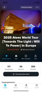 Ateez 2 tickets zitplaatsen 25 februari Brussel, Tickets en Kaartjes