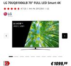 LG 70 inch UHD 4K AI smart TV, Audio, Tv en Foto, Televisies, Ophalen, LED, Zo goed als nieuw, 100 cm of meer