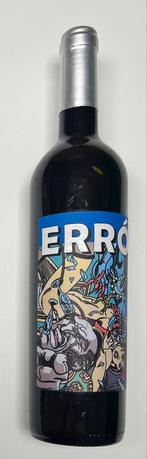 Verzamelfles met Erro Figuration Narrative label, Ophalen of Verzenden, Zo goed als nieuw, Rode wijn