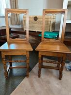 2 eikenhouten stoelen gemaakt door kunstenaar Jef Vaes, Ophalen