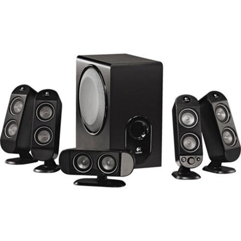 LOGITECH X-530 5.1-luidsprekersysteem, Computers en Software, Pc speakers, Gebruikt, Audiokanaal 5.1, Ophalen