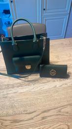 Michael kors handtas met portefeulle, Handtassen en Accessoires, Tassen | Damestassen, Ophalen, Zo goed als nieuw, Groen, Handtas