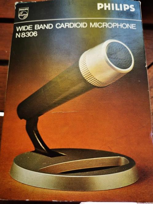 Microphone cardioïde large bande Philips vintage Nouveau, Musique & Instruments, Microphones, Neuf, Enlèvement ou Envoi