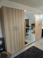Houten Kleerkast (3-delig), Huis en Inrichting, Ophalen, 100 tot 150 cm, 200 cm of meer, Met hangruimte