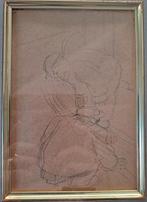 VAN DEN BERGHE Frits "Twee mannen" potloodtekening, Ophalen of Verzenden