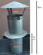 Chapeau de cheminée Inox, Enlèvement ou Envoi, Comme neuf