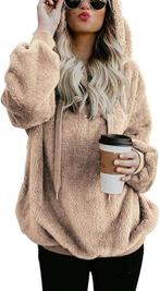 Casual fleece | gevoerde hoodie voor dames | Nieuw, -, Verzenden, -, IWoo