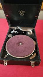 grammofoon koffer tempofoon, Antiquités & Art, Antiquités | TV & Hi-Fi, Enlèvement