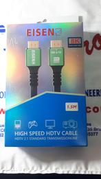 Câble HDMI  8k 1,5m, Audio, Tv en Foto, Audiokabels en Televisiekabels, Ophalen of Verzenden, Nieuw, Minder dan 2 meter, HDMI-kabel