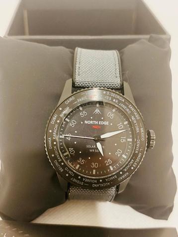 NORTH EDGE 2024 MACH Solar Power Quartz Horloge Heren Waterd beschikbaar voor biedingen