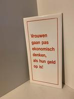 Spreuk op tegel, Ophalen, Zo goed als nieuw