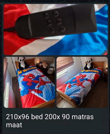 Bed met lattenbodem + bediening  beschikbaar voor biedingen