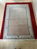 Indo-Nepal Tapijt 122 x 177 cm met certificaat, Ophalen, 100 tot 150 cm, Beige, Zo goed als nieuw