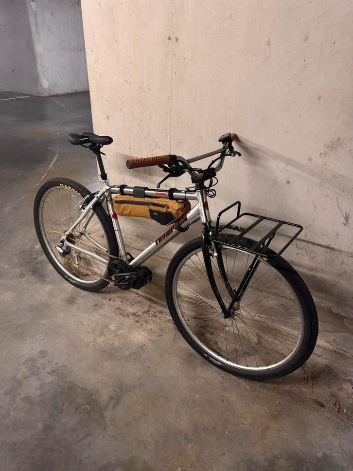 Retro Thompson omgebouwd tot elektrische fiets, Fietsen en Brommers, Elektrische fietsen, Zo goed als nieuw, Overige merken, 51 tot 55 cm