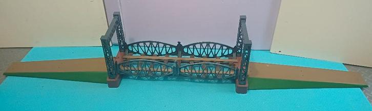 Antieke blikken brug spoor O/1, Hobby en Vrije tijd, Modeltreinen | Overige schalen, Gebruikt, Brug, Tunnel of Gebouw, Gelijkstroom of Wisselstroom