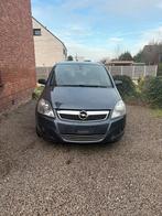 Opel Zafira automaat met keuring, Auto's, Zwart, 4 cilinders, Blauw, Leder