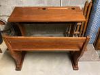 vintage retro oude houten schoolbank, Antiek en Kunst, Ophalen
