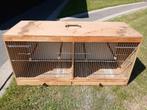 Dubbele vogelkooi, Ophalen, Gebruikt, Hout, Vogelkooi