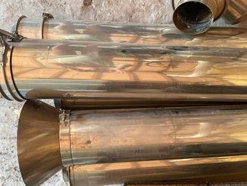 Tubulure du tuyau d'échappement des fumées, Inox, 4 à 6 mètres, Enlèvement, Évacuation