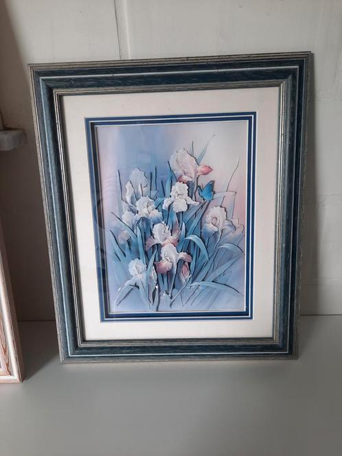 Blauwe kader, Huis en Inrichting, Woonaccessoires | Schilderijen, Tekeningen en Foto's, Zo goed als nieuw, Ophalen of Verzenden