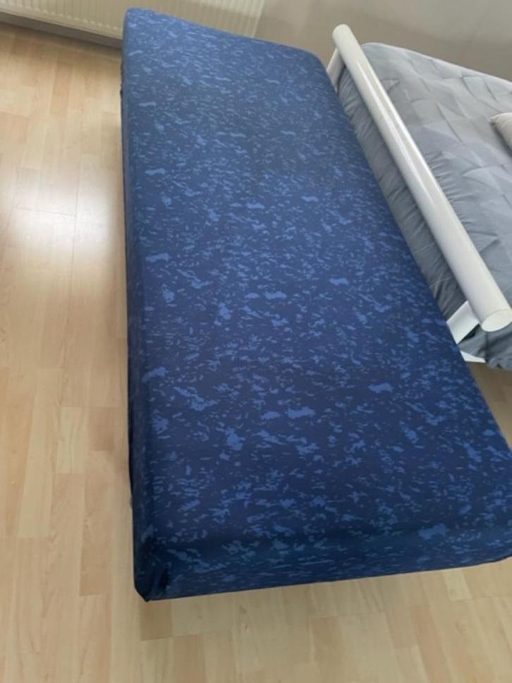 Boxspring bed(den), Huis en Inrichting, Slaapkamer | Bedden, Gebruikt, Eenpersoons, 80 cm, 200 cm, Overige materialen, Ophalen