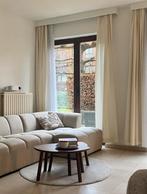 4x crème kleur gordijnen voor 2 ramen, Huis en Inrichting, Stoffering | Gordijnen en Lamellen, Ophalen, Zo goed als nieuw, Crème