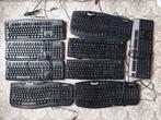 10 Toetsenborden Logitech/Microsoft, Ophalen, Azerty, Gebruikt, Bedraad