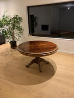 ronde houten tafel - uitschuifbaar, Huis en Inrichting, Ophalen, Gebruikt