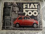 Plaque décorative Fiat 500, Huis en Inrichting, Woonaccessoires | Wanddecoraties, Ophalen, Zo goed als nieuw