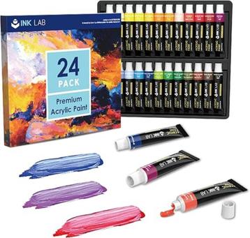 24 tubes niet giftige acrylverf | 12ml | Nieuw beschikbaar voor biedingen