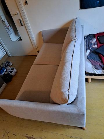 Beige 2 persoons zetel, 200 à 250 cm, Banc droit, Enlèvement, Utilisé