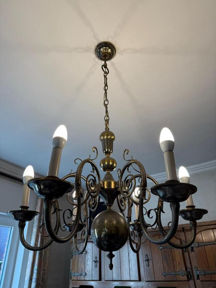 Oude lusters, Huis en Inrichting, Lampen | Kroonluchters, Gebruikt, Ophalen