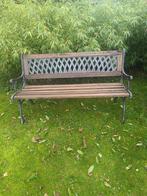 BANC EN FONTE ET BOIS A VENDRE, Tuin en Terras, Tuinbanken, Ophalen, Gebruikt, Hout